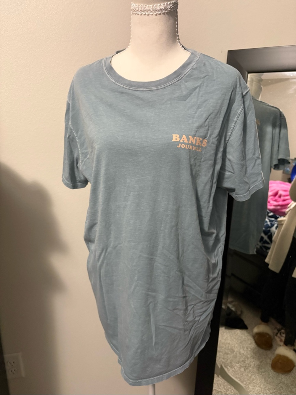 Banks Journal Men's Washed Blue Logo Tee